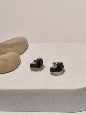 Aros corazon acero inoxidable 