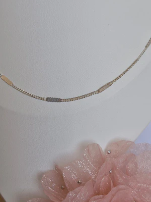 Cadena de plata con Estaciones de Barra