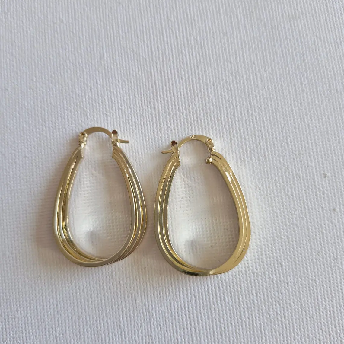 Argollas bañadas en oro 1