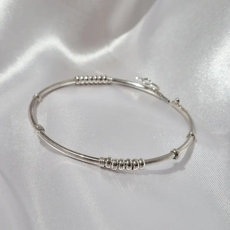 Pulsera de Plata 950 con lentejitas  1
