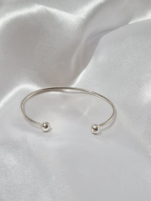 Pulsera de plata 950 de estructura rígida open-cuff