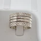 Anillo ancho de plata 950 