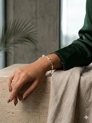 Pulsera de plata 950 con bolitas