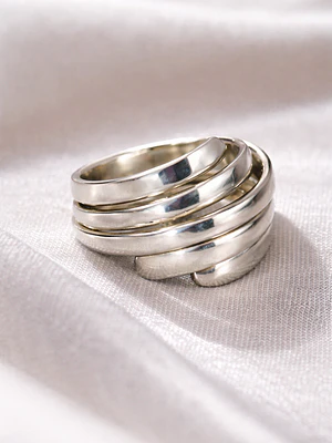 Anillo de Plata 925 Diseño Envolvente