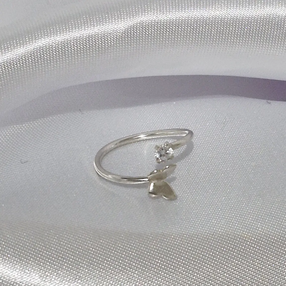 Anillo plata 925 estilo mariposa 1