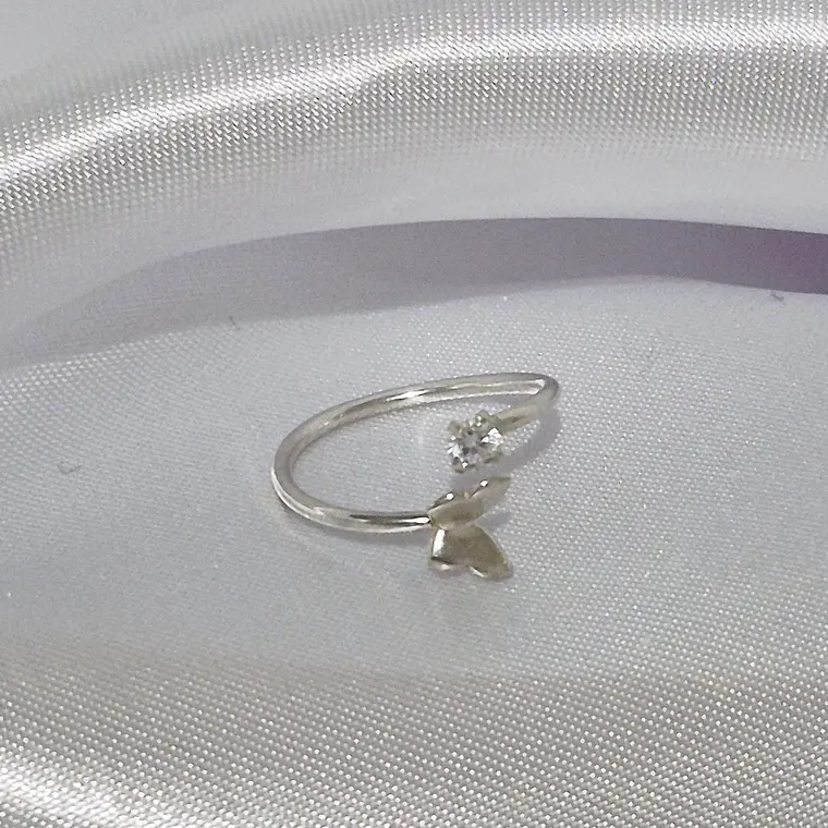Anillo plata 925 estilo mariposa 1