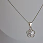 Collar plata 925 con colgante de flores  - Miniatura 2