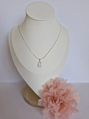 Collar plata 925 con colgante osito