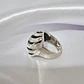 Anillo Plata 950 Abombado Lineas Radiales - Miniatura 2