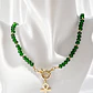 Collar Verde con Dije Ankh Dorado - Miniatura 2