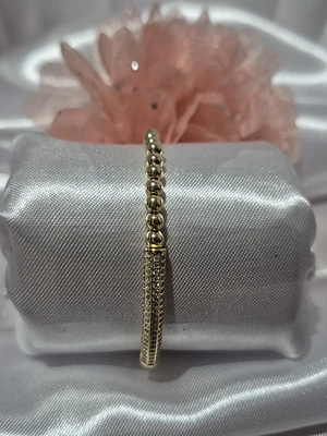 Pulsera Bolitas Oro con Circonias