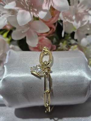 Pulsera Dije Corona Circonias 
