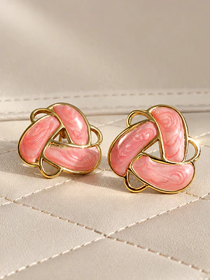 Aros Acero inoxidable diseño Nudo Coral