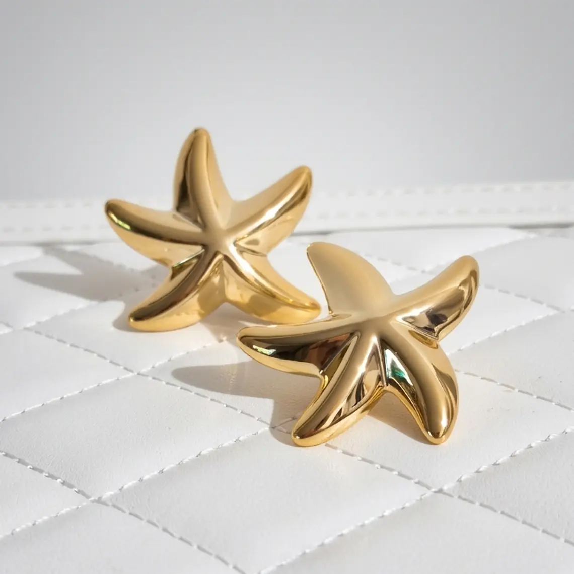 Aros Acero inoxidable estrella de mar 1