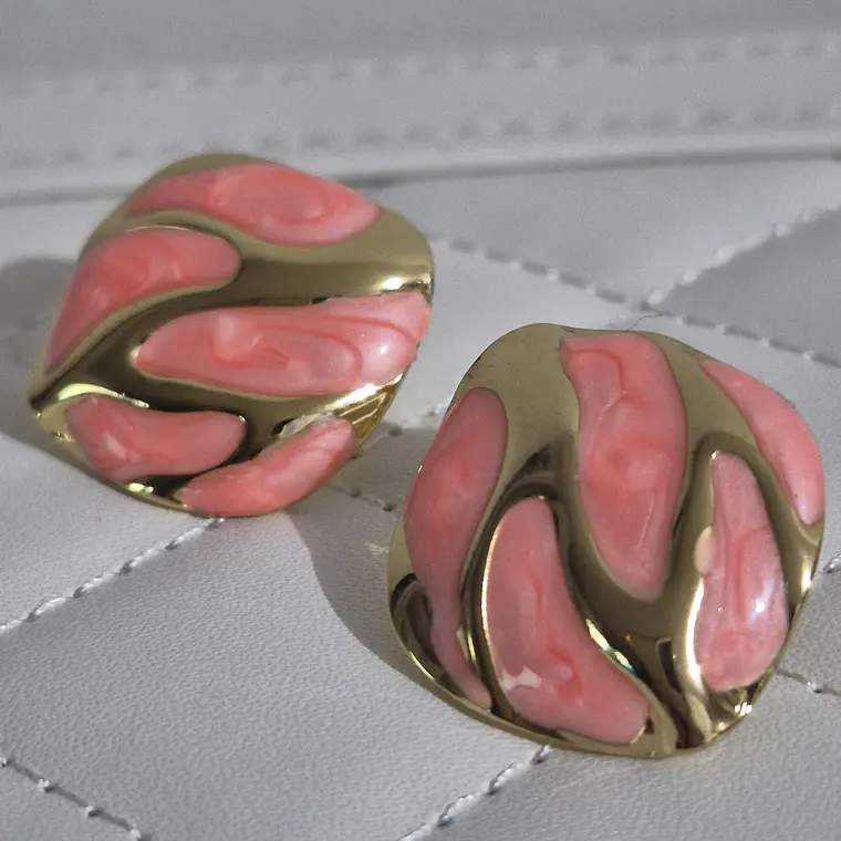 Aros Acero inoxidable diseño coral 1