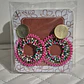 Aros circulares Alambrismo Bañado en Oro y cristales Multicolor  - Miniatura 2