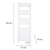 Seca Toallas eléctrico Atlantic ETR 500 W