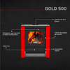 Calefactor a leña Gold 500 Rojo