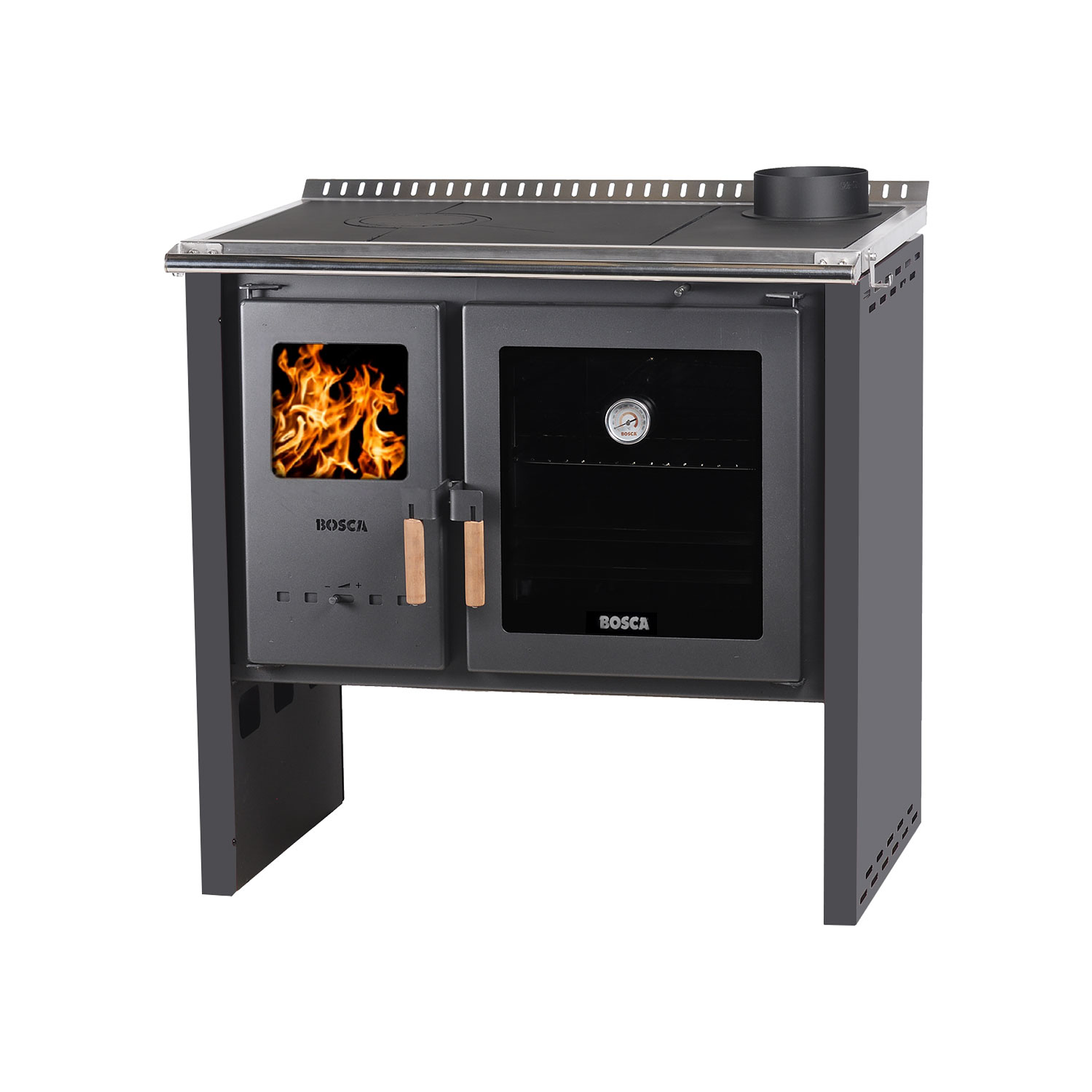 Cocina a Leña Bosca Hestia 90 Charcoal