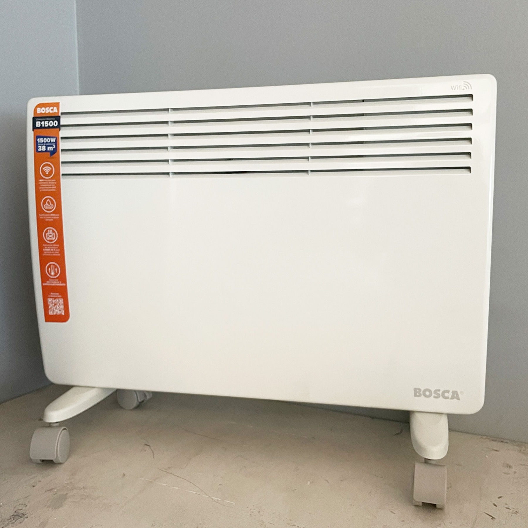 Calefactor eléctrico bosca b1500 wifi convector 2a