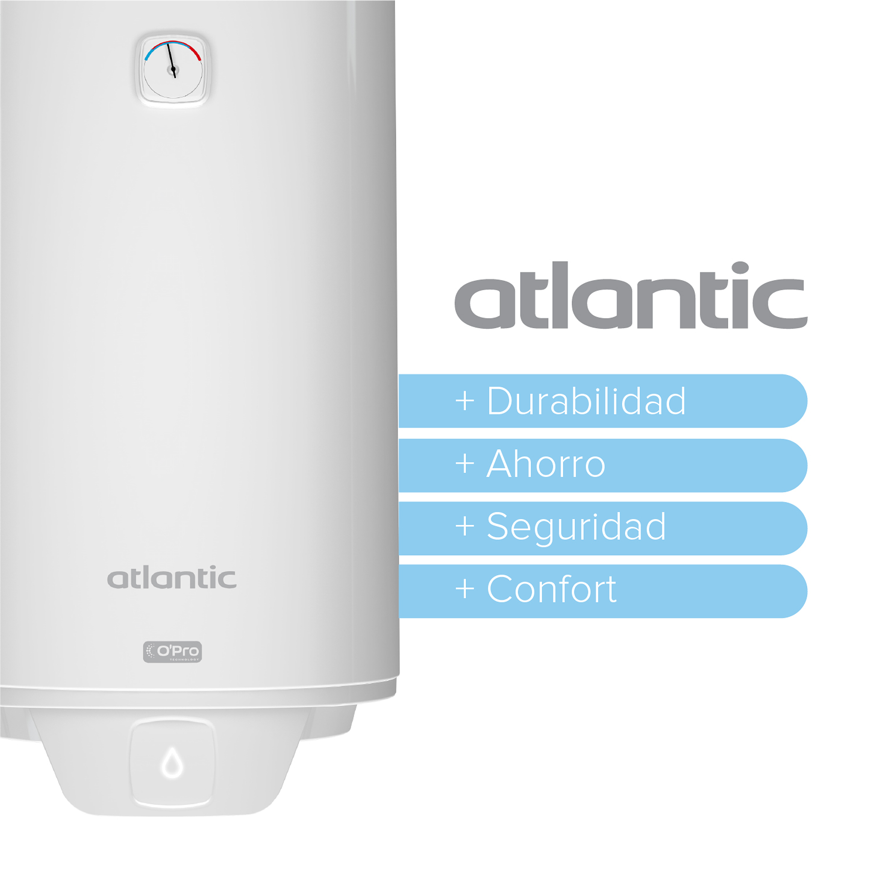 Termo Eléctrico Atlantic Opro + 80 litros