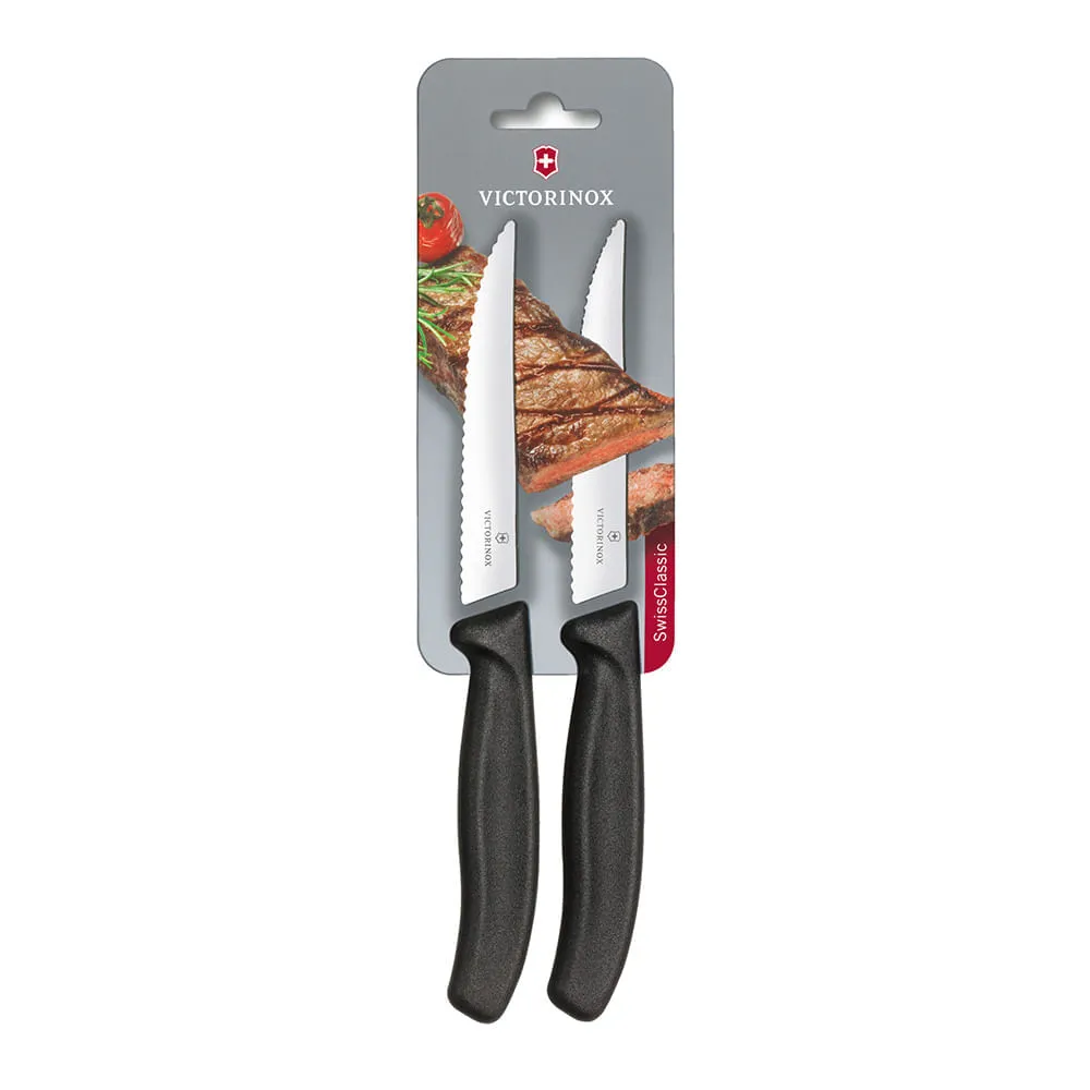 Cuchillo de cocina pequeño Swiss Classic color Negro. Hoja 15 cm. Victorinox
