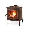 Estufa a leña Hergom Shelburne 25 kW Marrón