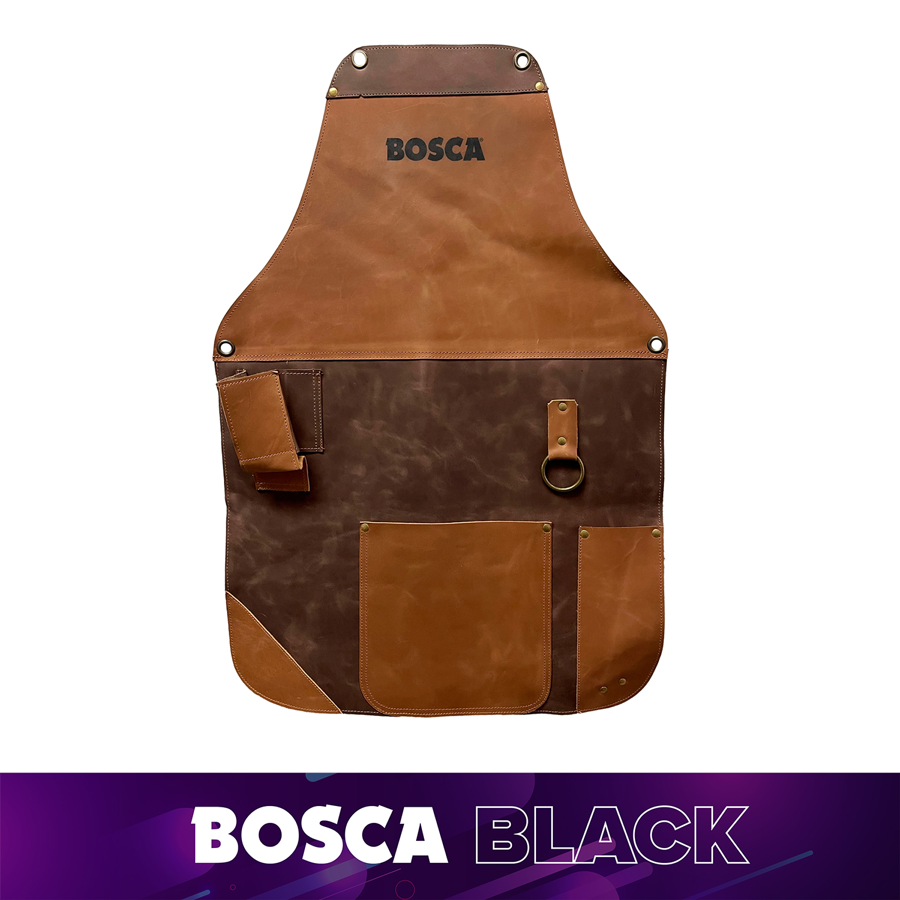 Pechera de Cuero Parrillera Café