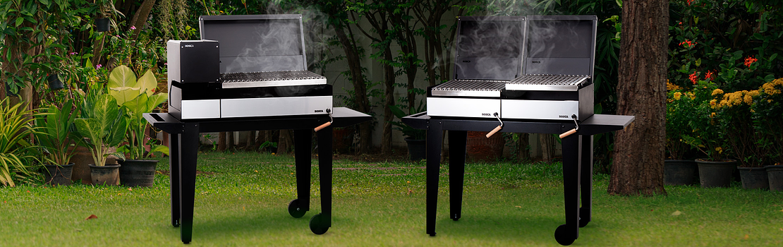 Parrillas modulares a carbón/leña