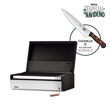 Pack Parrilla a carbon Block 750 + Cuchillo de Cocina de regalo 