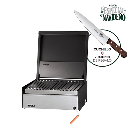 Pack Parrilla Carbon Bosca Block 500 + Cuchillo Cocina Regalo 