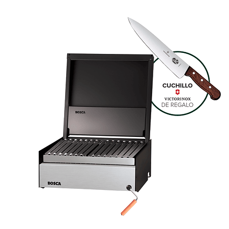 Pack Parrilla Carbon Bosca Block 500 + Cuchillo Cocina Regalo 