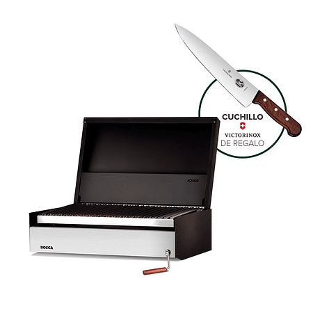 Pack Parrilla a carbon Block 750 + Cuchillo de Cocina de regalo 