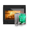 Chimenea a leña 1100 + kit de instalación