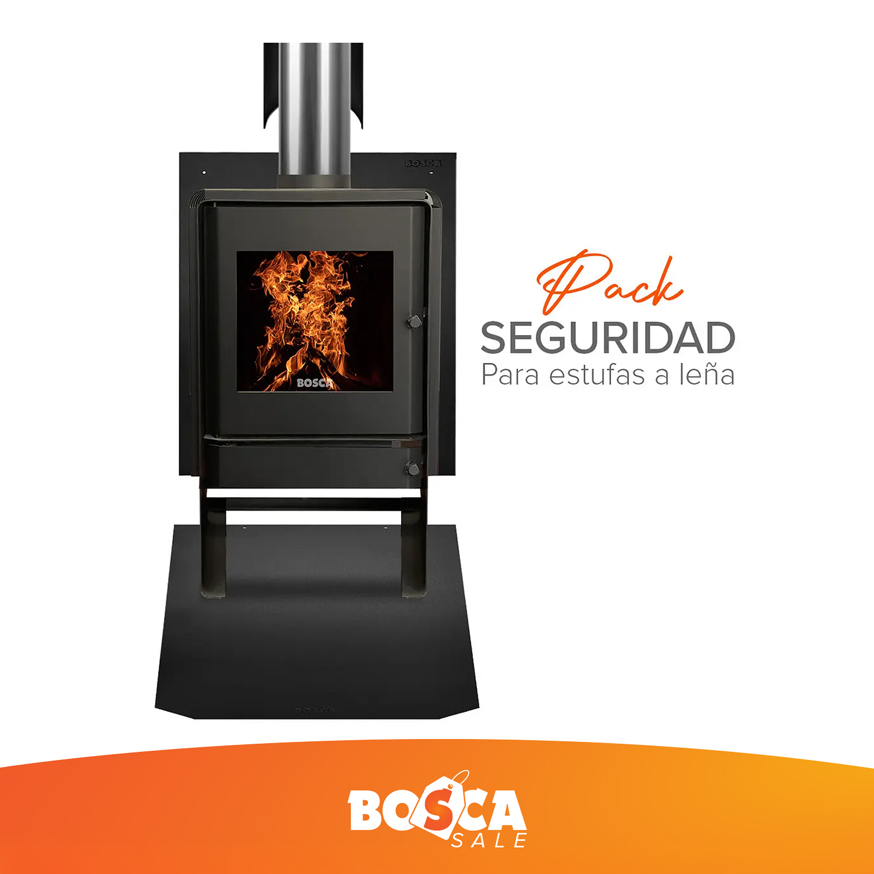 Kit de seguridad para estufa a Leña