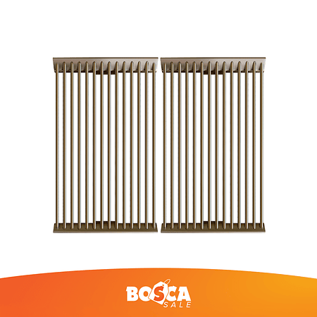 Pack Rejillas de Barra Redonda Inoxidable para Block Grill 500