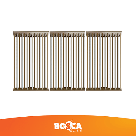Pack Rejillas de Barra Redonda Inoxidable para Block Grill 750