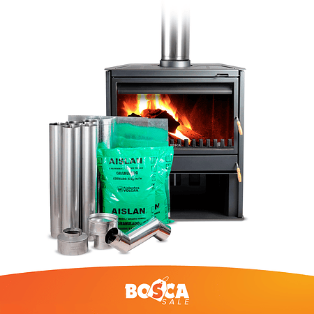 Chimenea a leña 850 FS+ kit de instalación