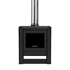 Estufa a leña Gold 500 Black Vision Charcoal + kit de Instalación