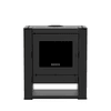 Estufa a leña Gold 500 Black Vision Charcoal + kit de Instalación