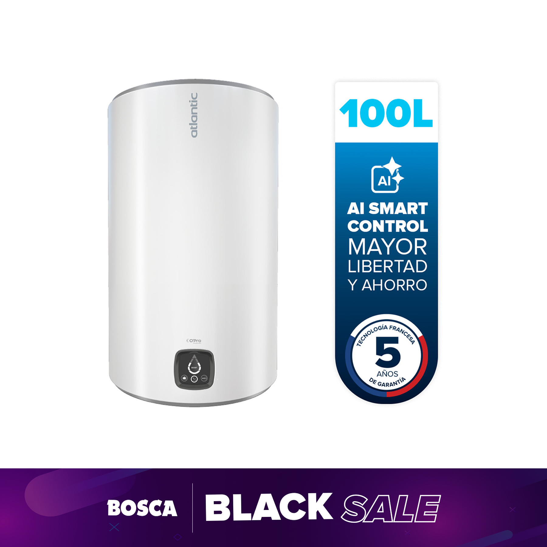 Termo Eléctrico Atlantic Genius 100 litros