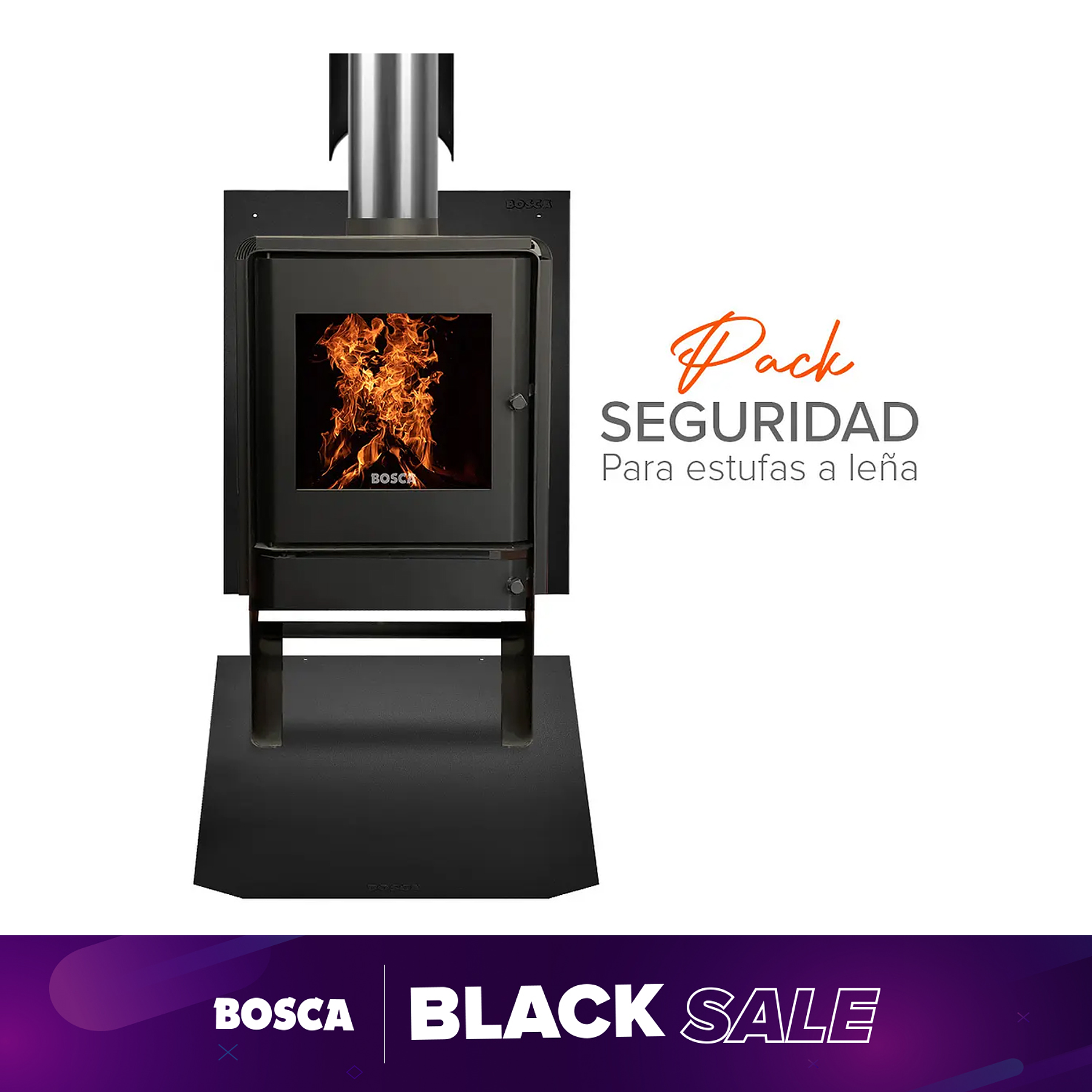 Kit de seguridad para estufa a Leña