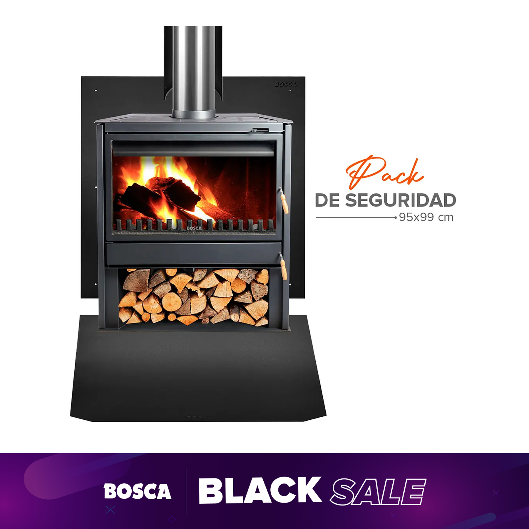 Pack de seguridad para estufa a Leña XL