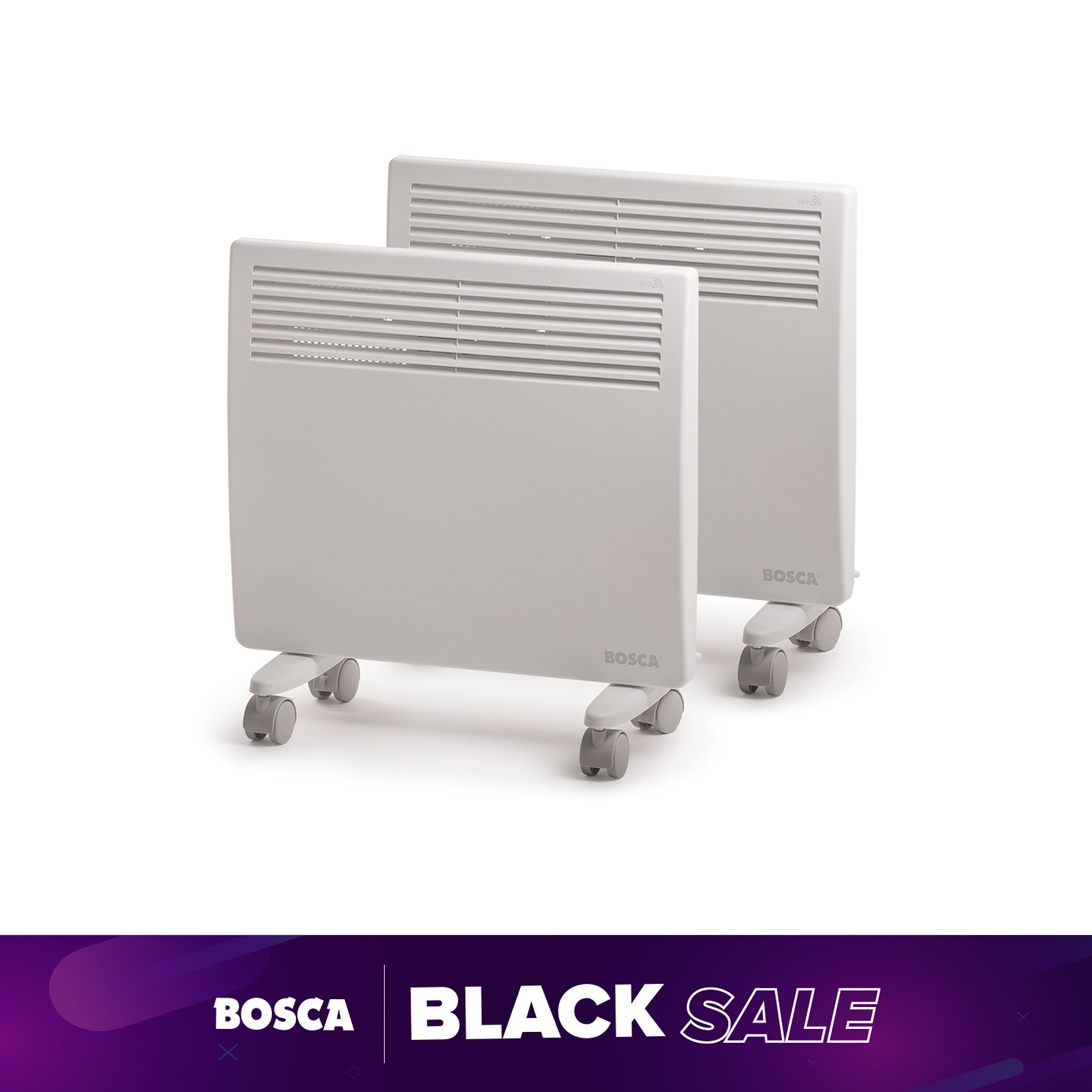 2x Calefactor Eléctrico B1000  Wifi Convector
