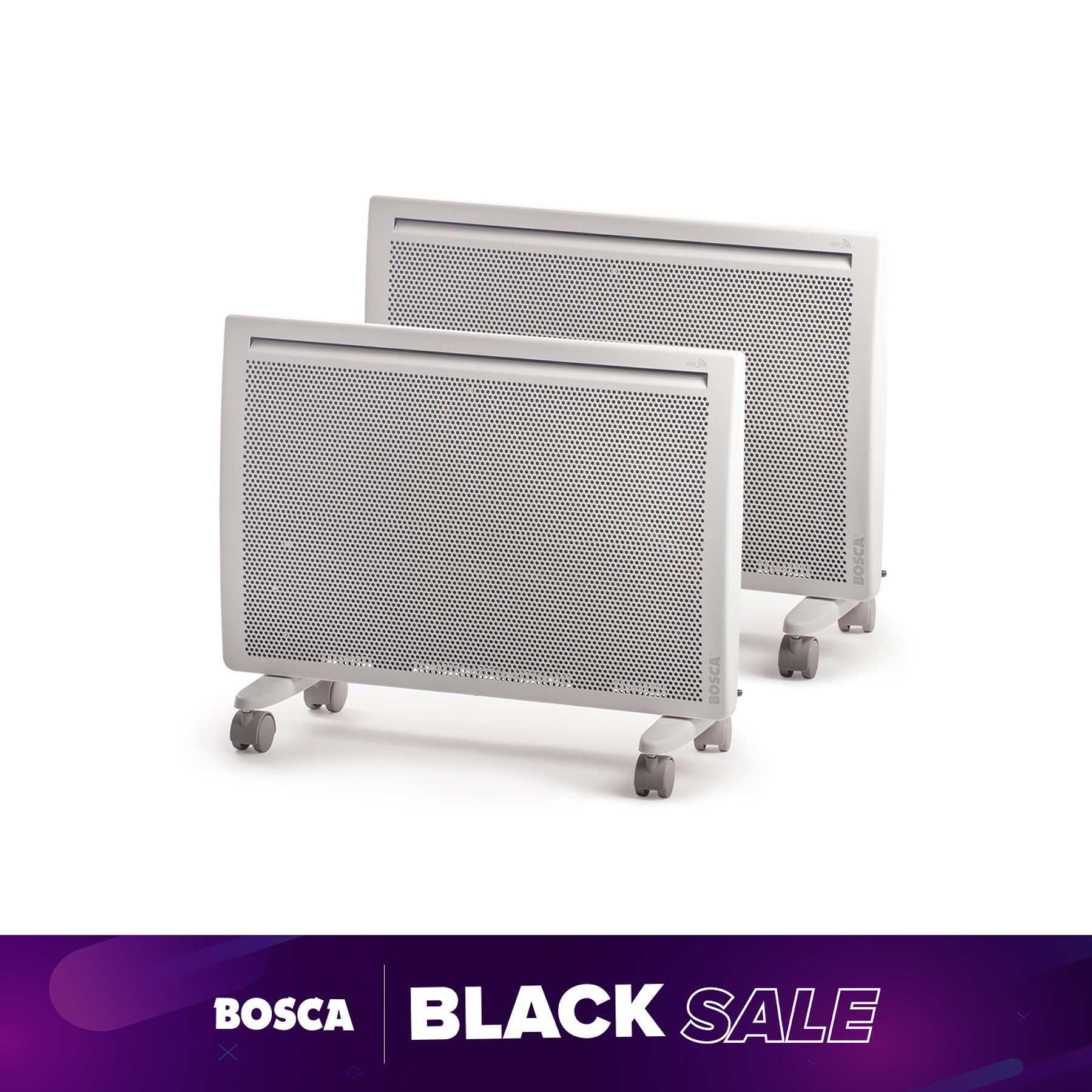 2x Calefactor Eléctrico Thelios Wifi  1500  Radiante