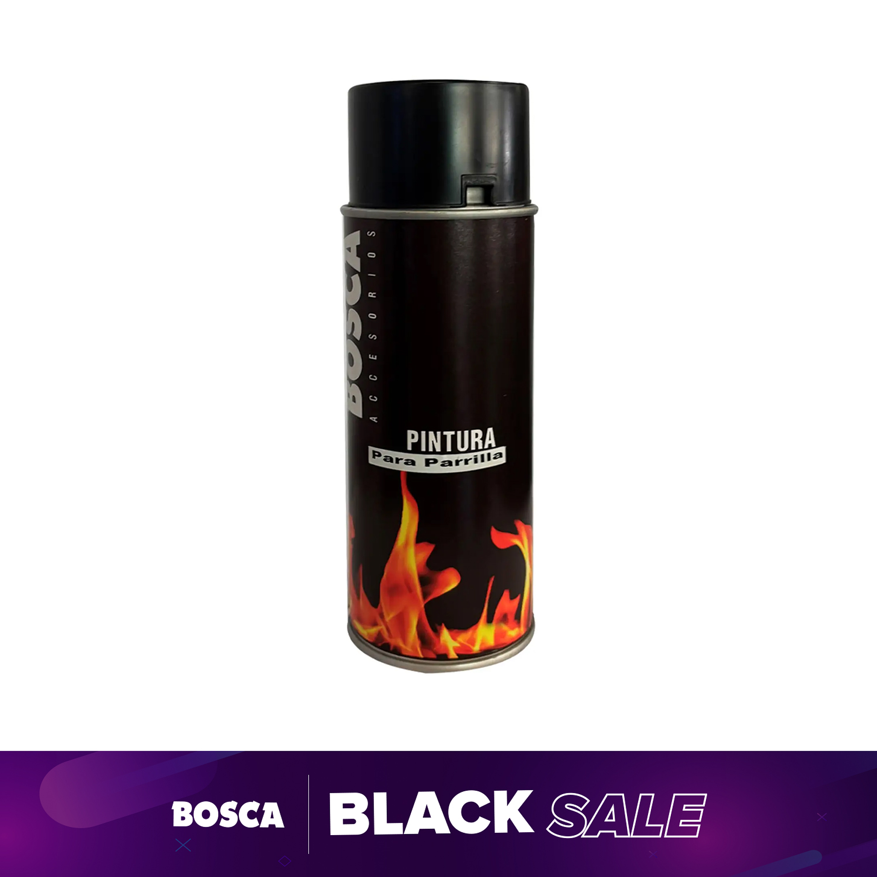 Pintura Spray Bosca BBQ Black