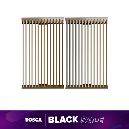 Pack Rejillas de Barra Redonda Inoxidable para Block Grill 500