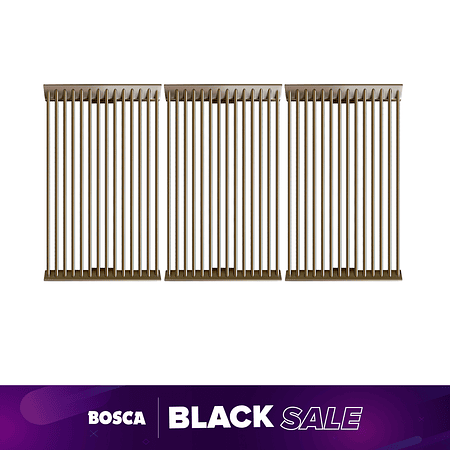 Pack Rejillas de Barra Redonda Inoxidable para Block Grill 750