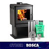 Estufa a Leña Limit 480 + kit de instalación