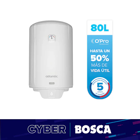 Termo Eléctrico Atlantic Opro + 80 litros